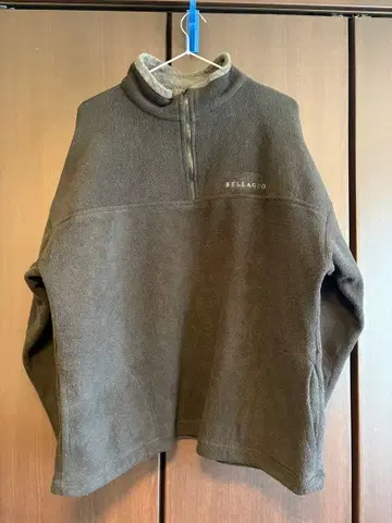 BELAGIO 다크 브라운 플리스 자켓 구제 의류