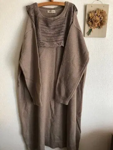 Samantha Mos2 베이지 니트 원피스