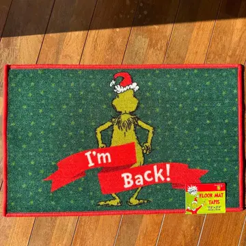 그린치 플로어 매트 크리스마스 인테리어 러그 리빙 매트 현관 매트