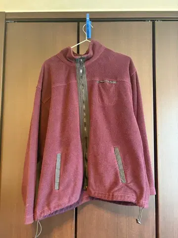 ALPINE:TEK 버건디 플리스 자켓 XL 구제 의류