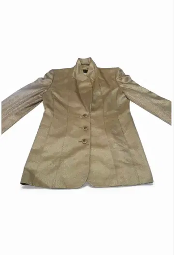 베이지 더블 버튼 테일러드 자켓