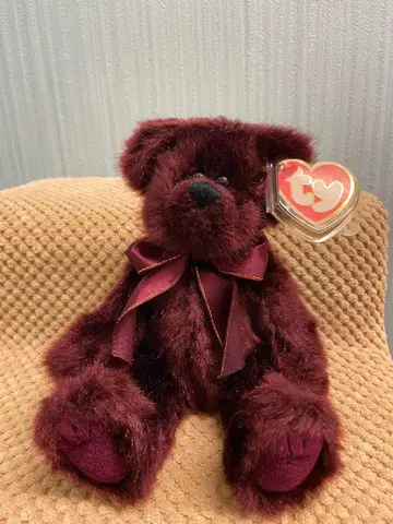 Ty 봉제 인형 버건디 비니 베이비 컬렉션