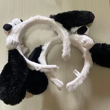 USJ 스누피 귀 포함 머리띠 2개 세트