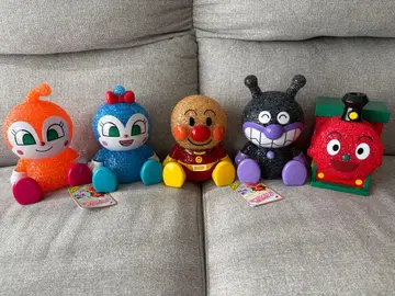 라이팅 인형 호빵맨 세균맨 짤랑이 외 총 5종 세트