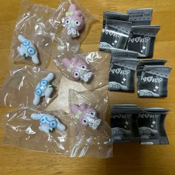 안경 소녀 피규어 6개 시나몬 롤 마이멜로디 캡슐 토이