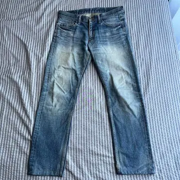 스트레이트 데님 라이트 블루