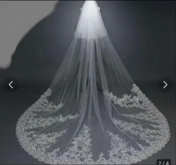 웨딩 베일 롱 베일 레이스 베일 3m