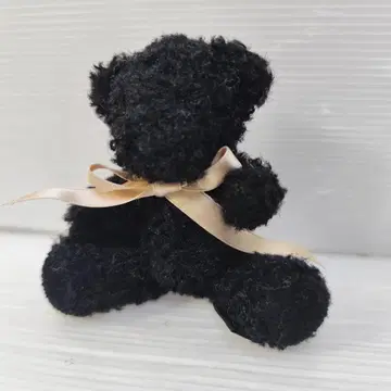 카네코 이사오 원더블 월드 테디베어 브로치 곰 코사지 블랙