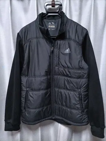 아디다스 골프 하이브리드 패딩 자켓 블랙
