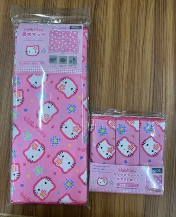 헬로키티 흡수 매트 행주 극세사 3개입