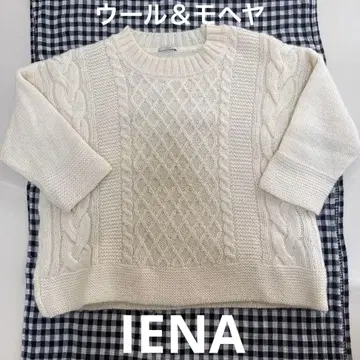 이에나 IENA 케이블 풀오버 니트 화이트