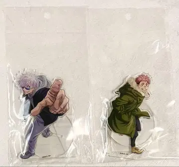 주술회전 고죠 사토루 이타도리 유우지 아크릴 스탠드 해변