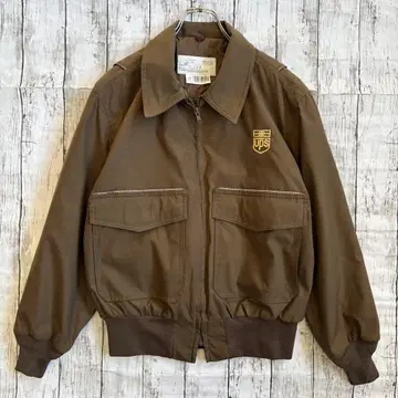 USA제 UPS 기업 로고 자수 자켓 짧은 기장 블루종