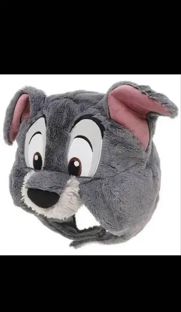 101마리 달마시안 이야기 트럼프 팬캡 귀도리 모자 프리 사이즈 그레이