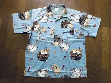 칼 헬무트 [ 회중시계 쥐 패턴 ] 알로하 셔츠 L 사이즈