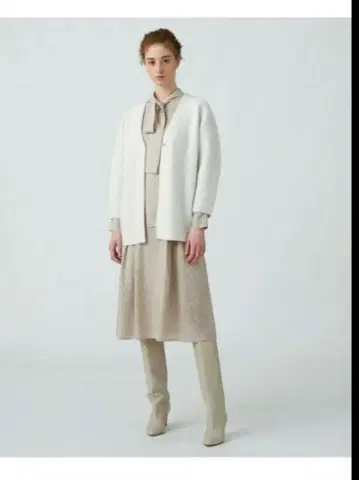 ballsey 더블 페이스 폭스 V넥 가디건