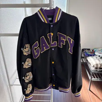 GALFY 아우터 블랙 자수 XL