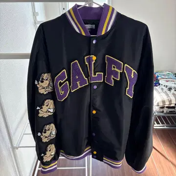 GALFY 아우터 블랙 자수 XL