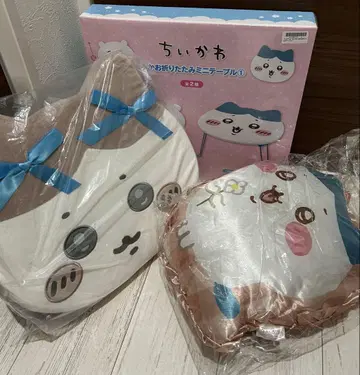 치이카와 (먼작귀) 접이식 미니 테이블 쿠션 하치와레