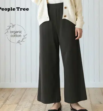 새상품 완판템 PeopleTree 오가닉 코튼 속기모 플레어 팬츠 M