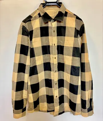 LACOSTE 라코스테 셔츠 블록 체크 리버서블 자수 로고