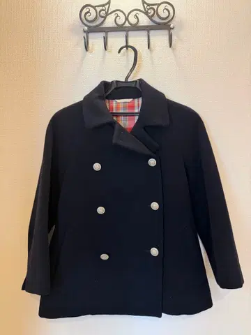 휴먼 우먼 네이비 피 코트