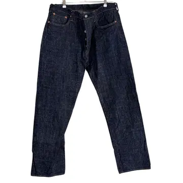 N-565 슈가케인 류큐 아이혼 왼쪽 능 직조 데님 팬츠 SC40301