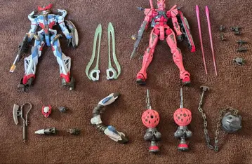 HG 지크 액스 빨간색 건담 세트