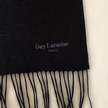 Guy Laroche 캐시미어 100% 머플러 시크한 블랙