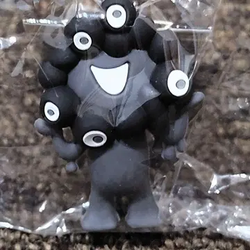 먀쿠먀쿠 블랙 PVC 마스코트 키링 볼체인 A