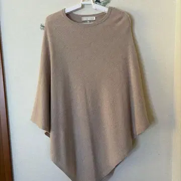 자유구 캐시미어 100% 케이프 코트 베이지