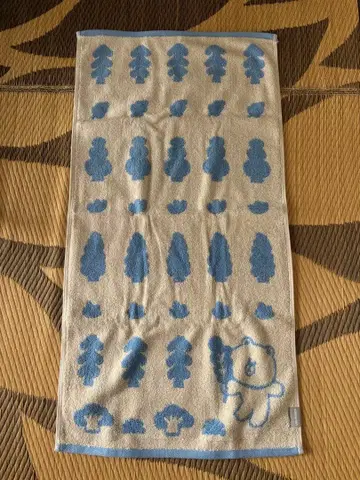 한국 한정판 LINE 프렌즈 브라운 페이스 타월