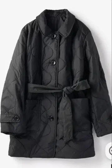 두클라쎄 펑션 퀼트 스텐칼라 블랙 퀼팅 자켓