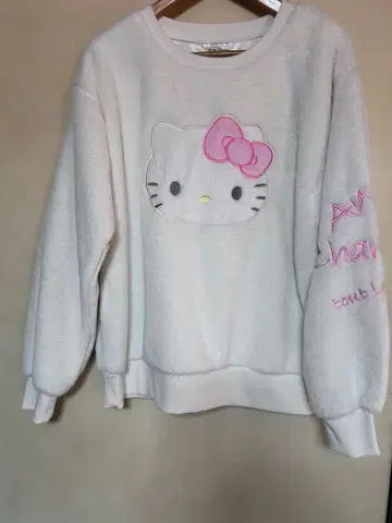 L 사이즈 헬로키티 츠지 노조미 퍼 트레이닝복 상의