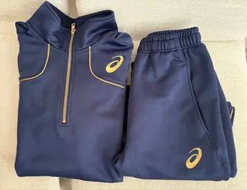 호세이코쿠사이/ASICS 네이비 집업 저리 셋업