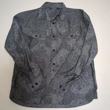 CUT-RATE 반다나 패턴 긴팔 셔츠 M