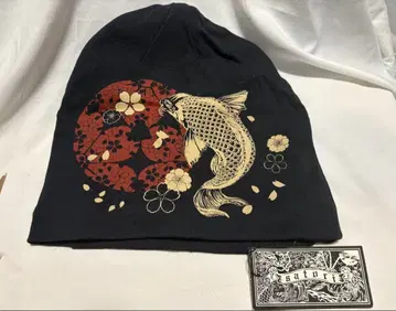 [ 새상품 ] SATORI 일본풍 패턴 ( 잉어와 꽃 디자인 ) 모자
