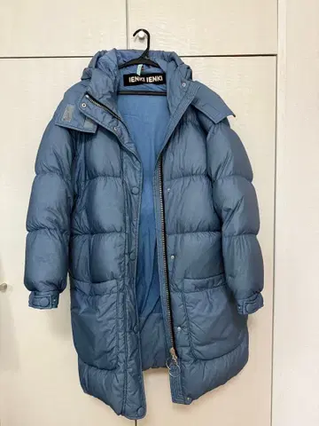 IENKI IENKI 벨티드 다운 자켓 M 블루