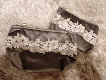 치카자와 레이스 올드 레이스 파우치 세트