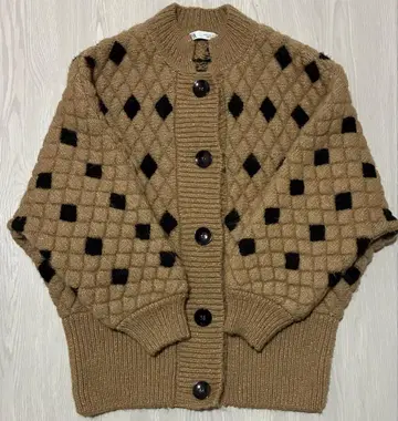 ZARA 자라 다이아 무늬 니트 가디건 S 사이즈