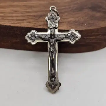빈티지 크루시픽스 크로스 십자가 펜던트 INRI