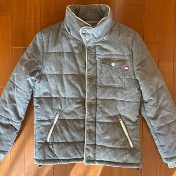 그레이 퀼팅 코트