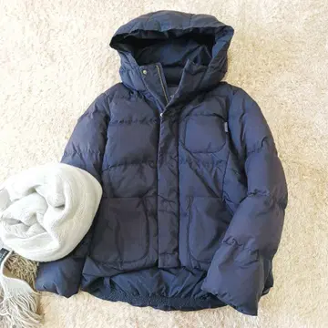 새상품급 짐플렉스 후드 다운 자켓 네이비 14