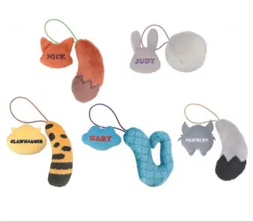 주토피아2 미니 꼬리 마스코트 전 5종