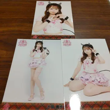 오오모리 마호 AKB48 멤버 리퀘스트 동경의 의상 브로마이드 3종 컴프