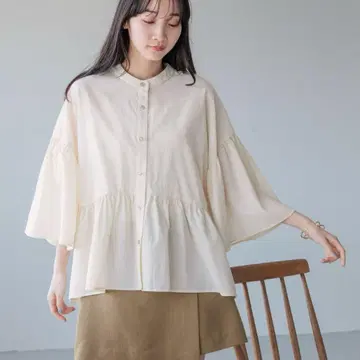 밴드 카라 셔츠 8S 991518