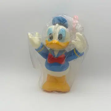 도널드 덕 소프트 비닐 인형 피규어 저금통 디즈니 미사용 레어