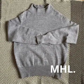 MHL 그레이 보틀넥 니트 긴팔