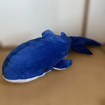 메가 점보 샤크 봉제 인형 전체 길이 약 110cm