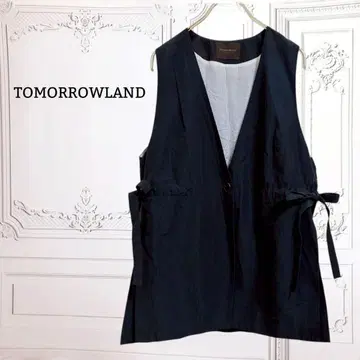 [ 투모로우랜드 ] 베스트 겉옷 [ S ] 네이비 오피스 캐주얼